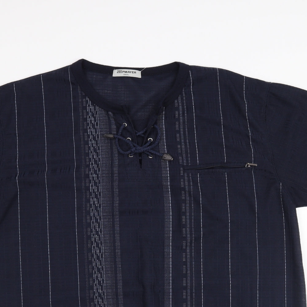 ZEEPMAYER Mens Blue    T-Shirt Size 3XL