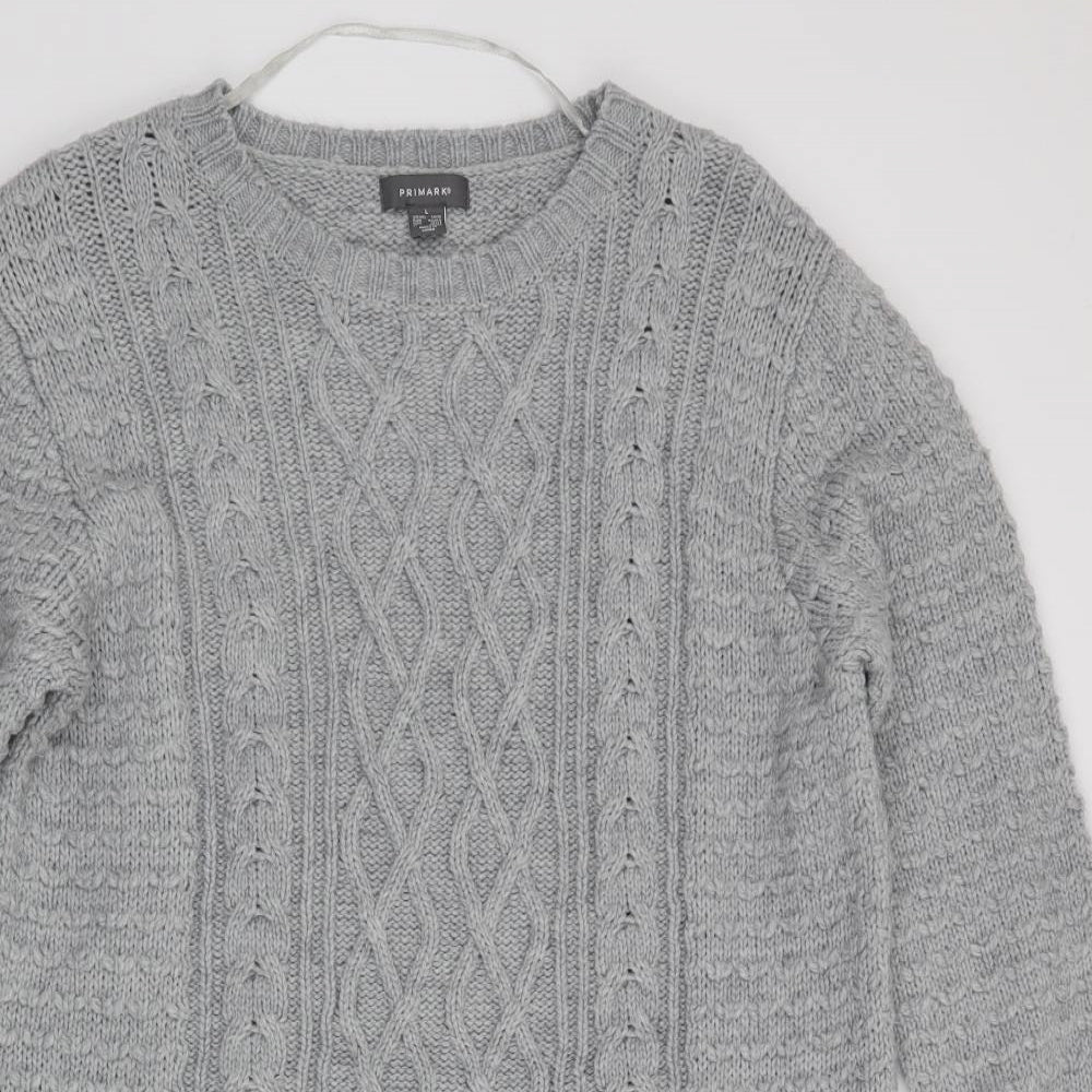 Primark Womens Grey   Jumper Dress  Size 14
