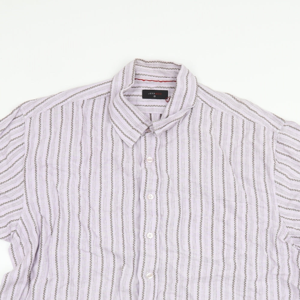 Jeff & Co Mens Pink    Button-Up Size M