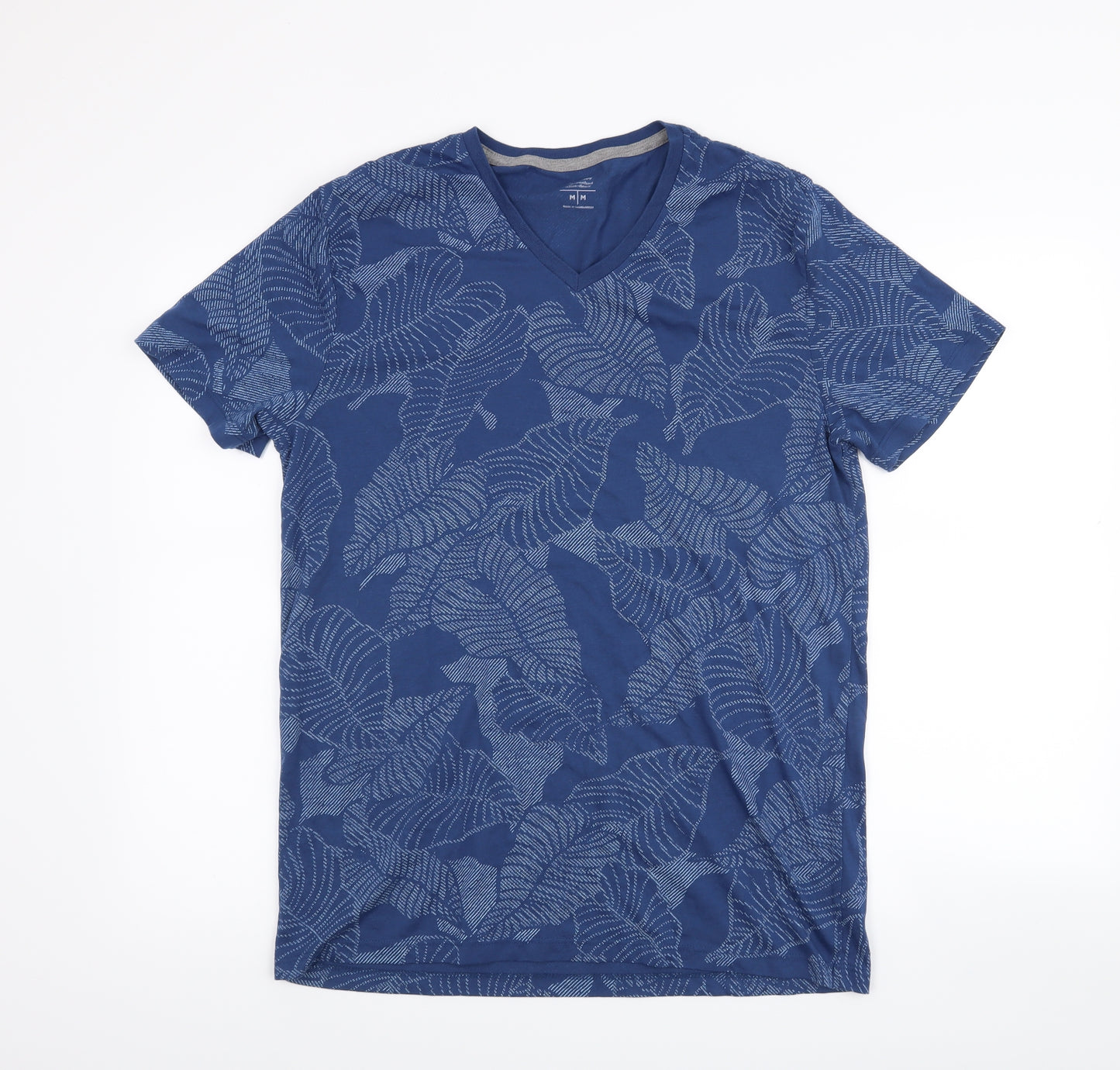 Old Navy Mens Blue Floral   T-Shirt Size M