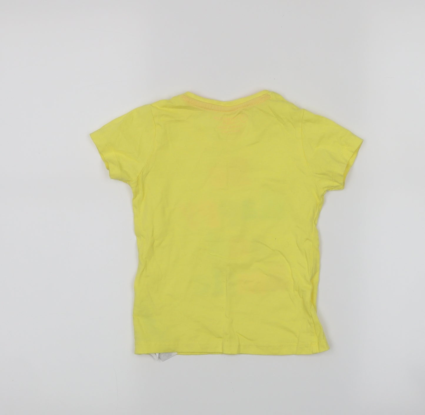 Primark Girls Yellow   Basic T-Shirt Size 18-24 Months