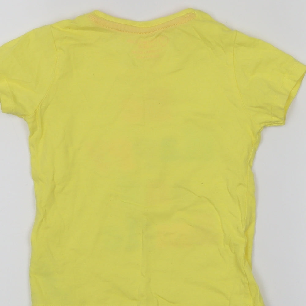 Primark Girls Yellow   Basic T-Shirt Size 18-24 Months