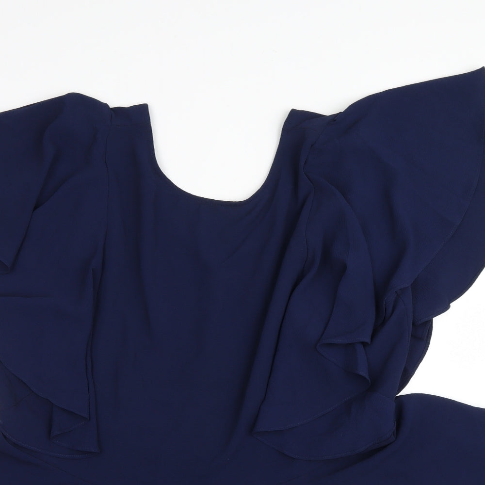 SheIn Womens Blue   Basic Blouse Size 2XL