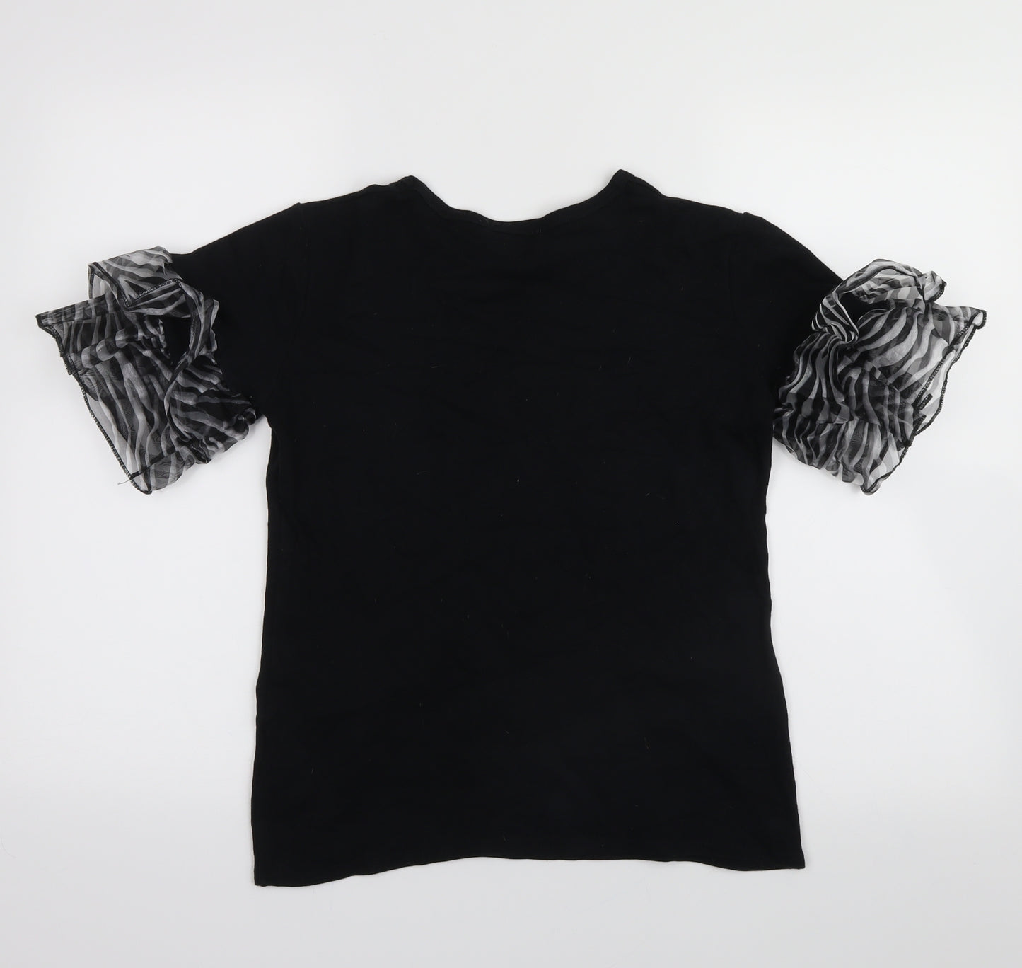 Quiz Womens Black   Basic T-Shirt Size 10