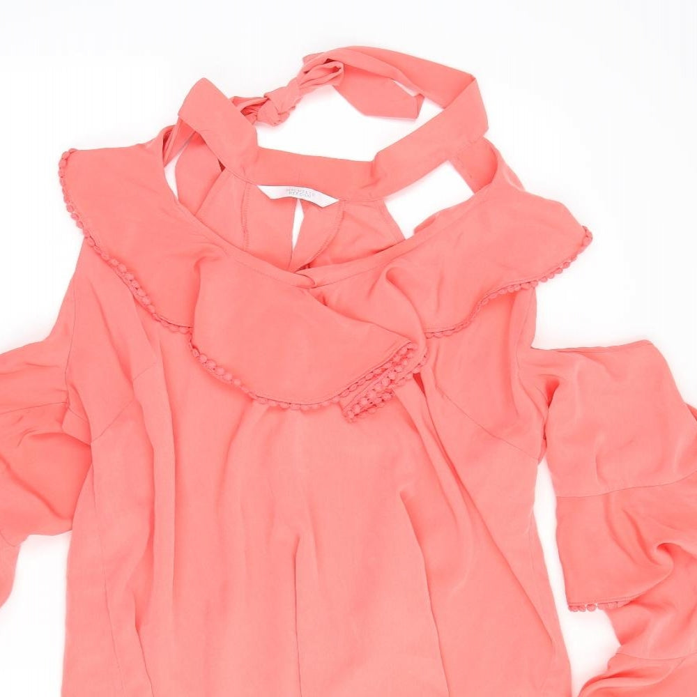 Michelle Keegan Womens Pink   Basic Blouse Size 16