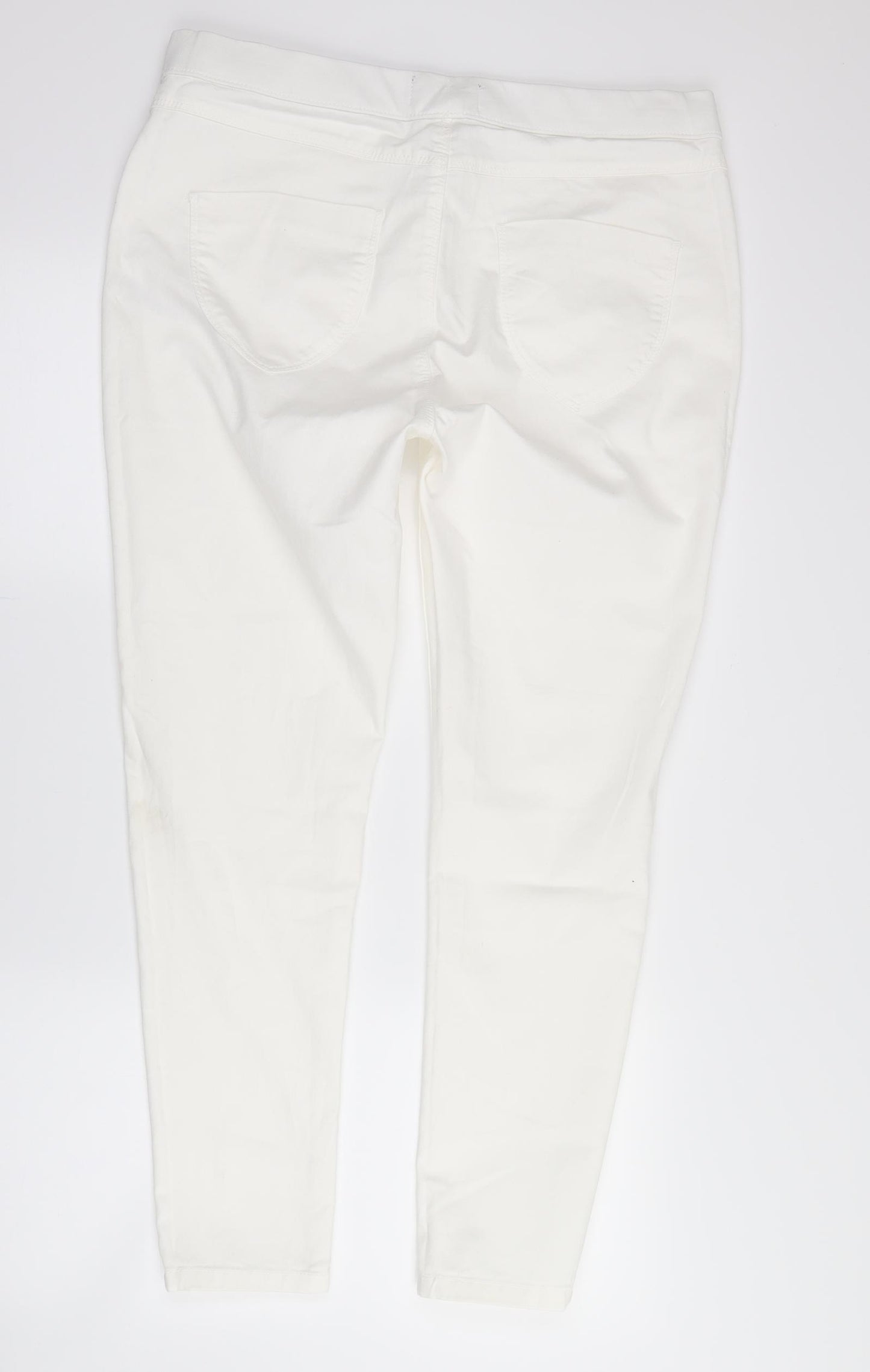 Eden Womens White   Straight Jeans Size 16
