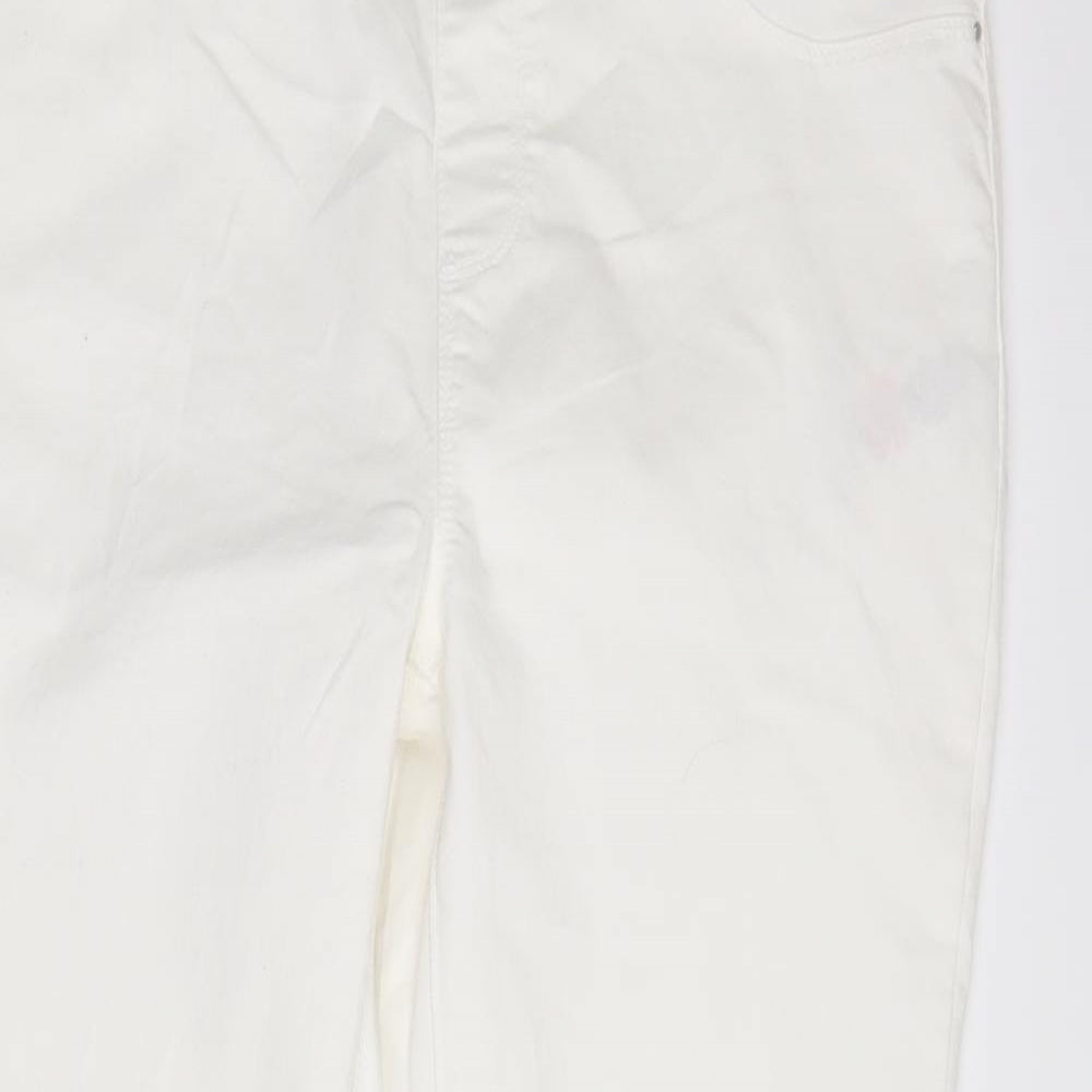 Eden Womens White   Straight Jeans Size 16