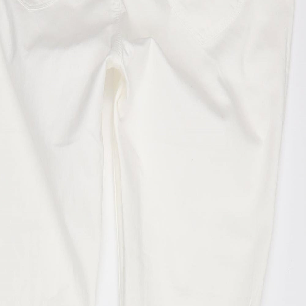 Eden Womens White   Straight Jeans Size 16