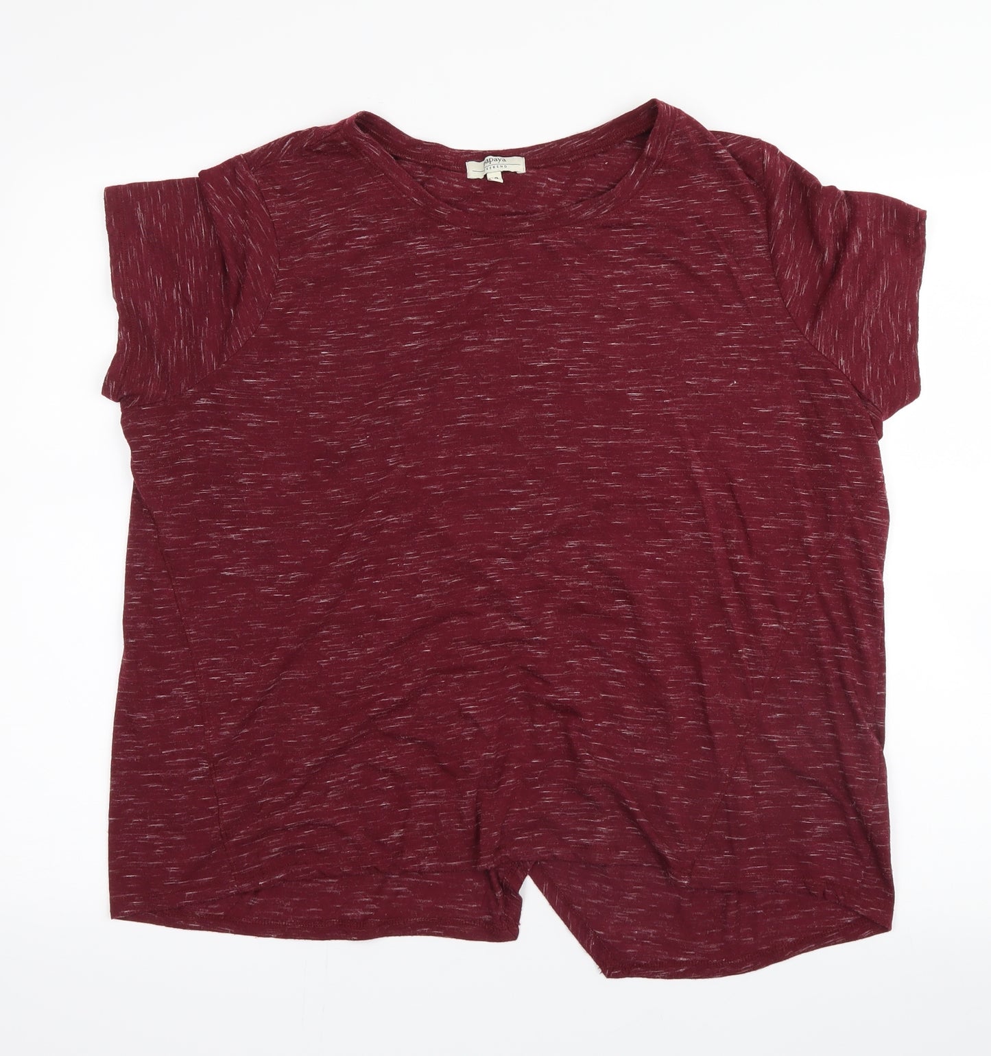 Papaya Womens Red   Tunic T-Shirt Size 18