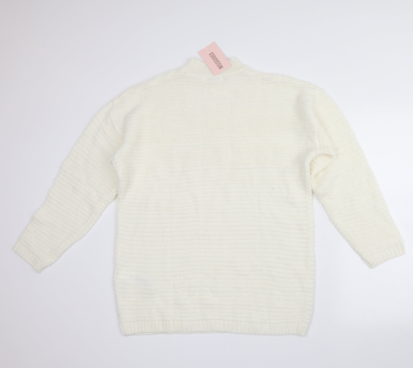 Missguided Womens White   Pullover Jumper Size 8