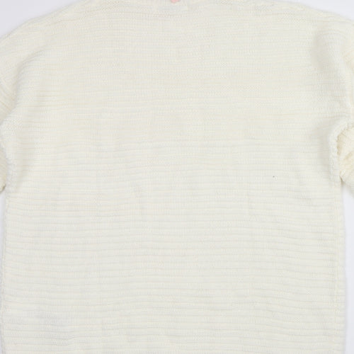 Missguided Womens White   Pullover Jumper Size 8