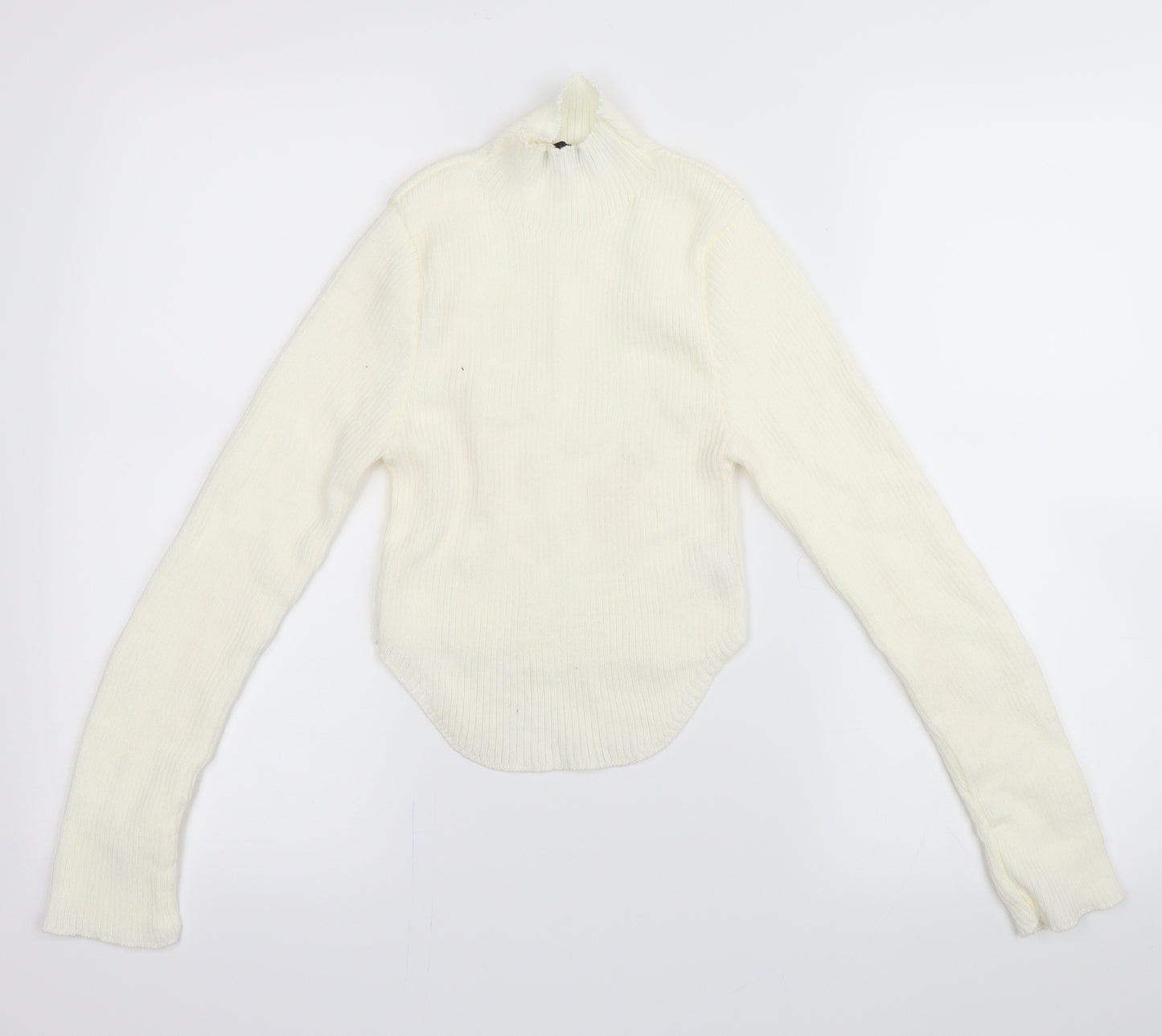 PRETTYLITTLETHING Womens White   Pullover Jumper Size 8