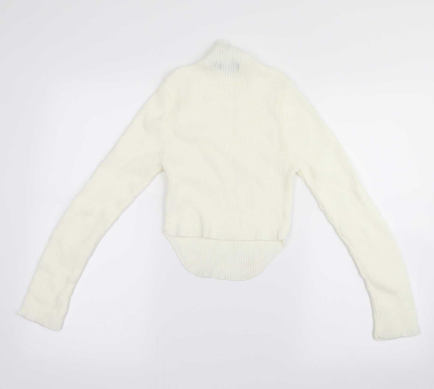 PRETTYLITTLETHING Womens White   Pullover Jumper Size 8