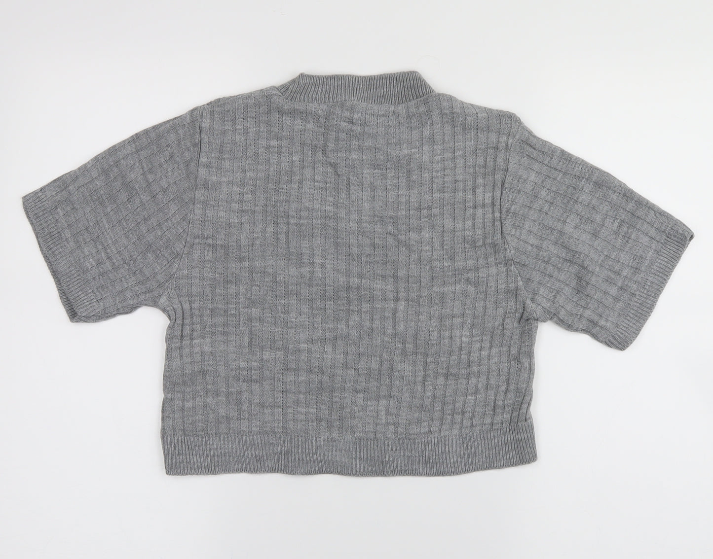 PRETTYLITTLETHING Womens Grey   Pullover Jumper Size S