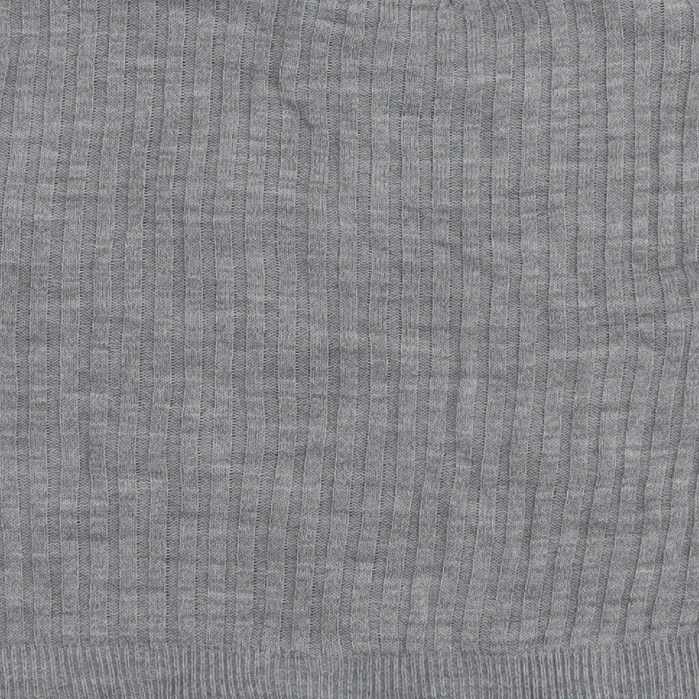 PRETTYLITTLETHING Womens Grey   Pullover Jumper Size S