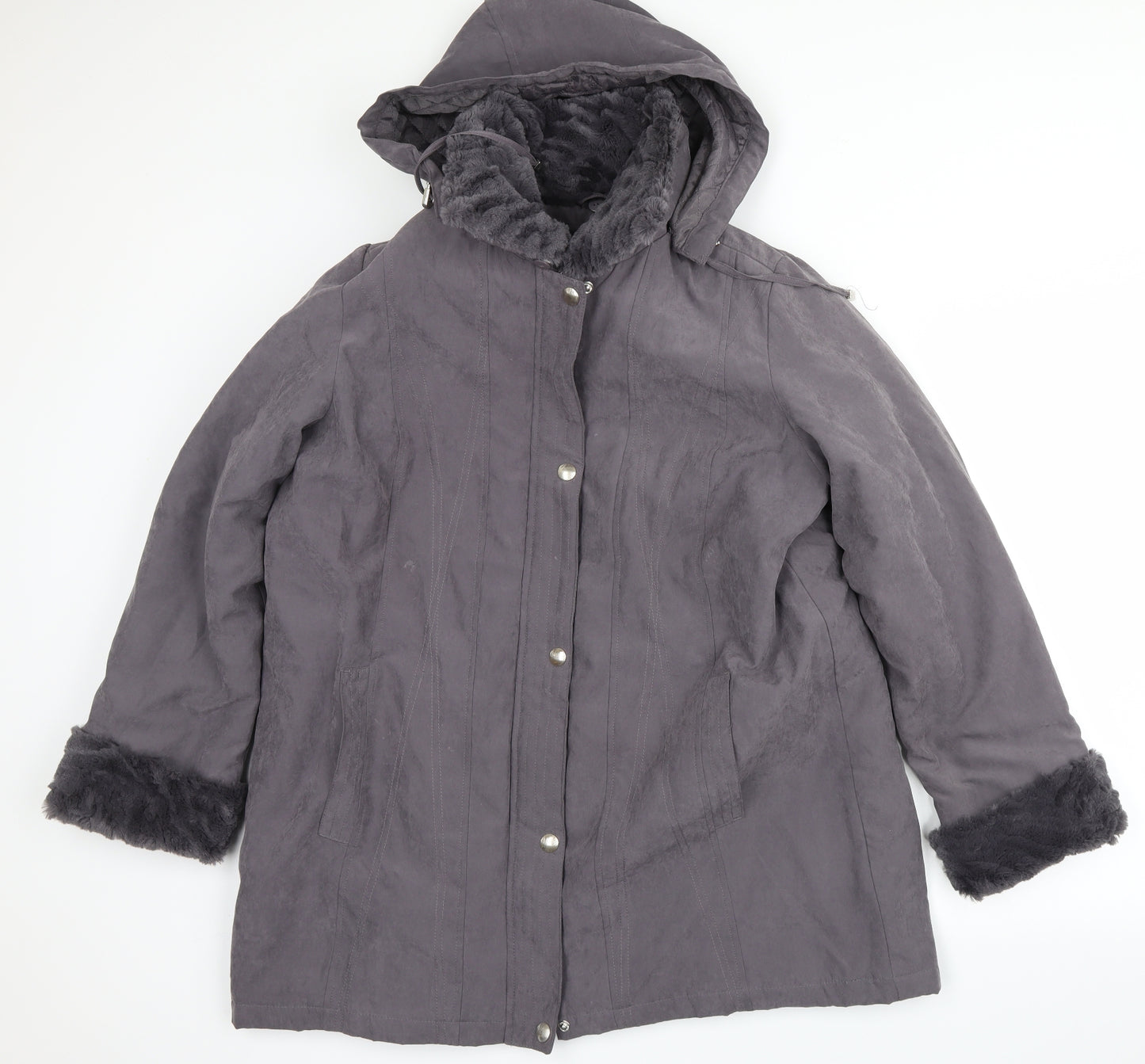 cm collection Womens Grey   Windbreaker Coat Size M