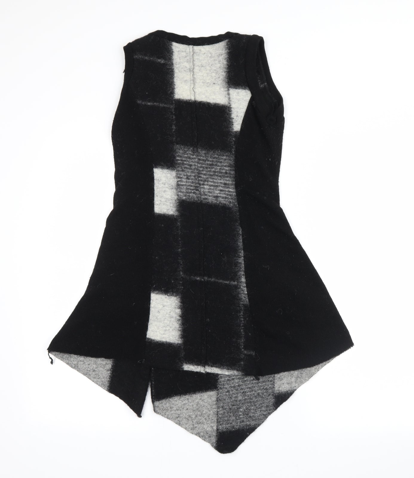 Preworn Womens Black Check  Tank Dress  Size L