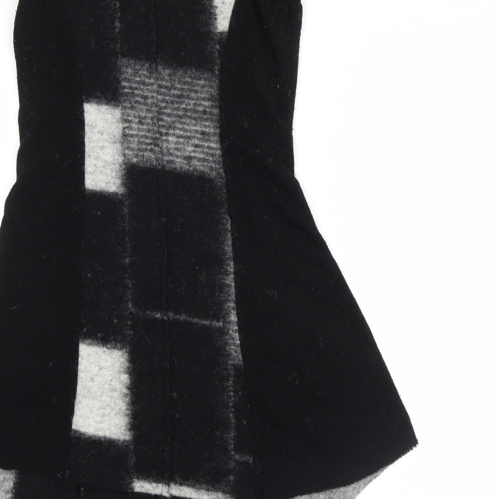 Preworn Womens Black Check  Tank Dress  Size L