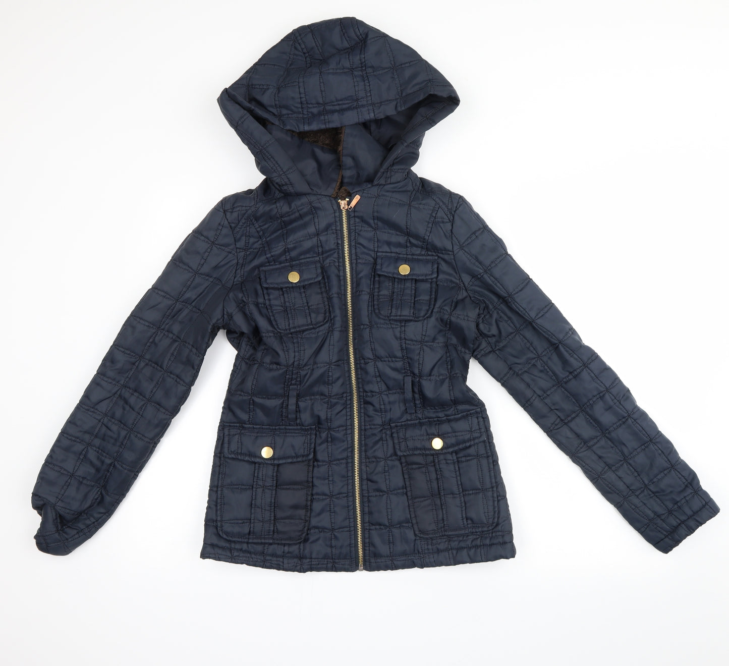 New Look Womens Blue   Windbreaker Coat Size 10