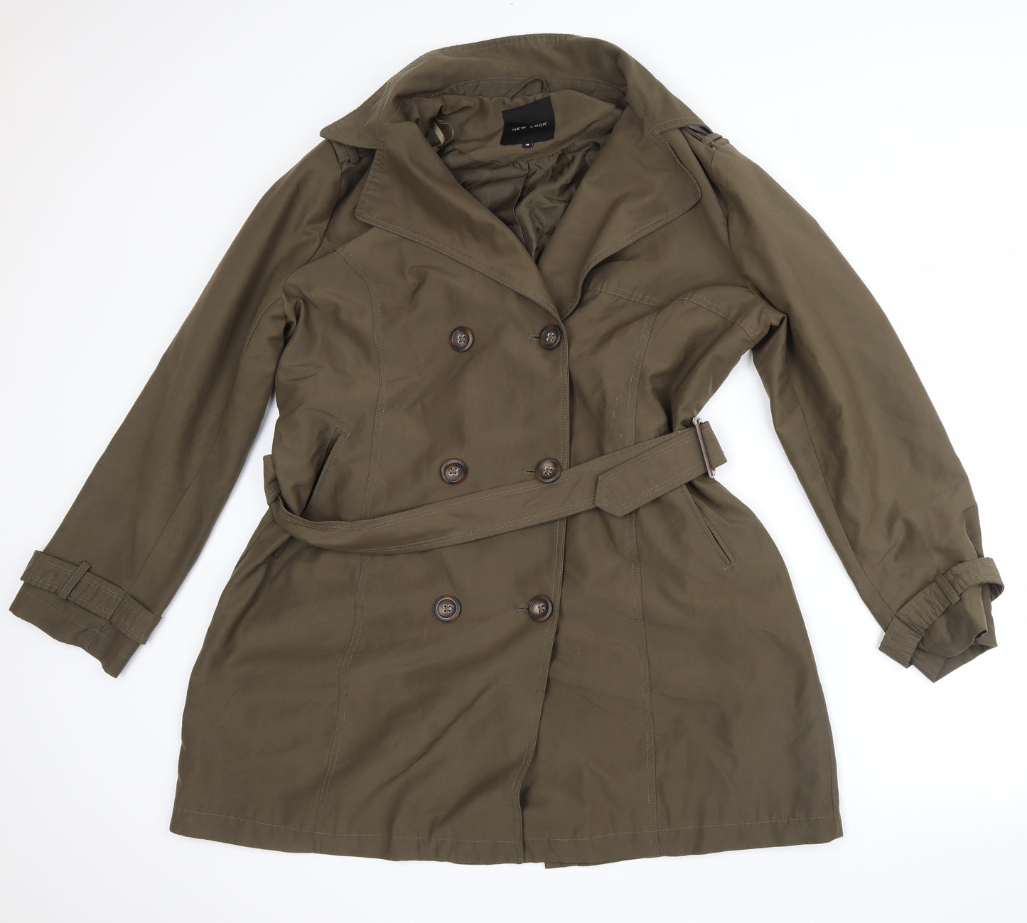 New Look Womens Green   Trench Coat Coat Size 18