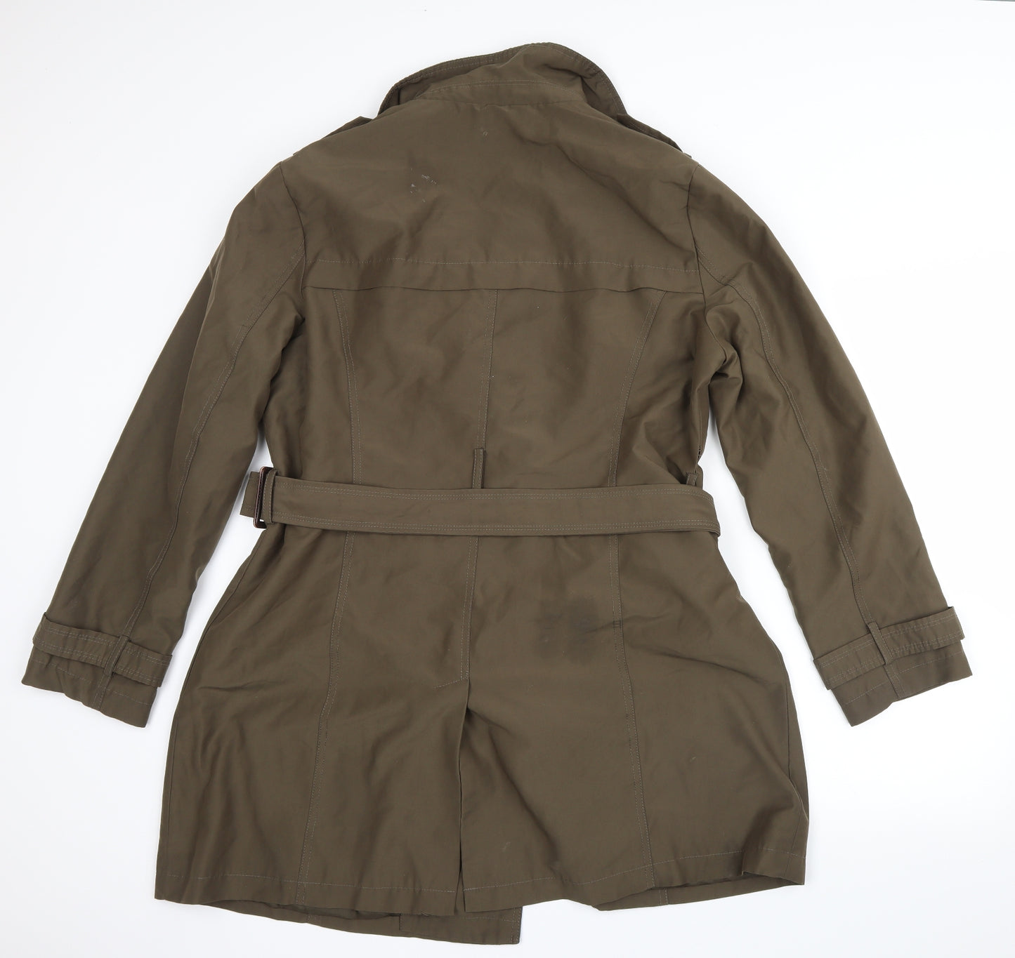 New Look Womens Green   Trench Coat Coat Size 18