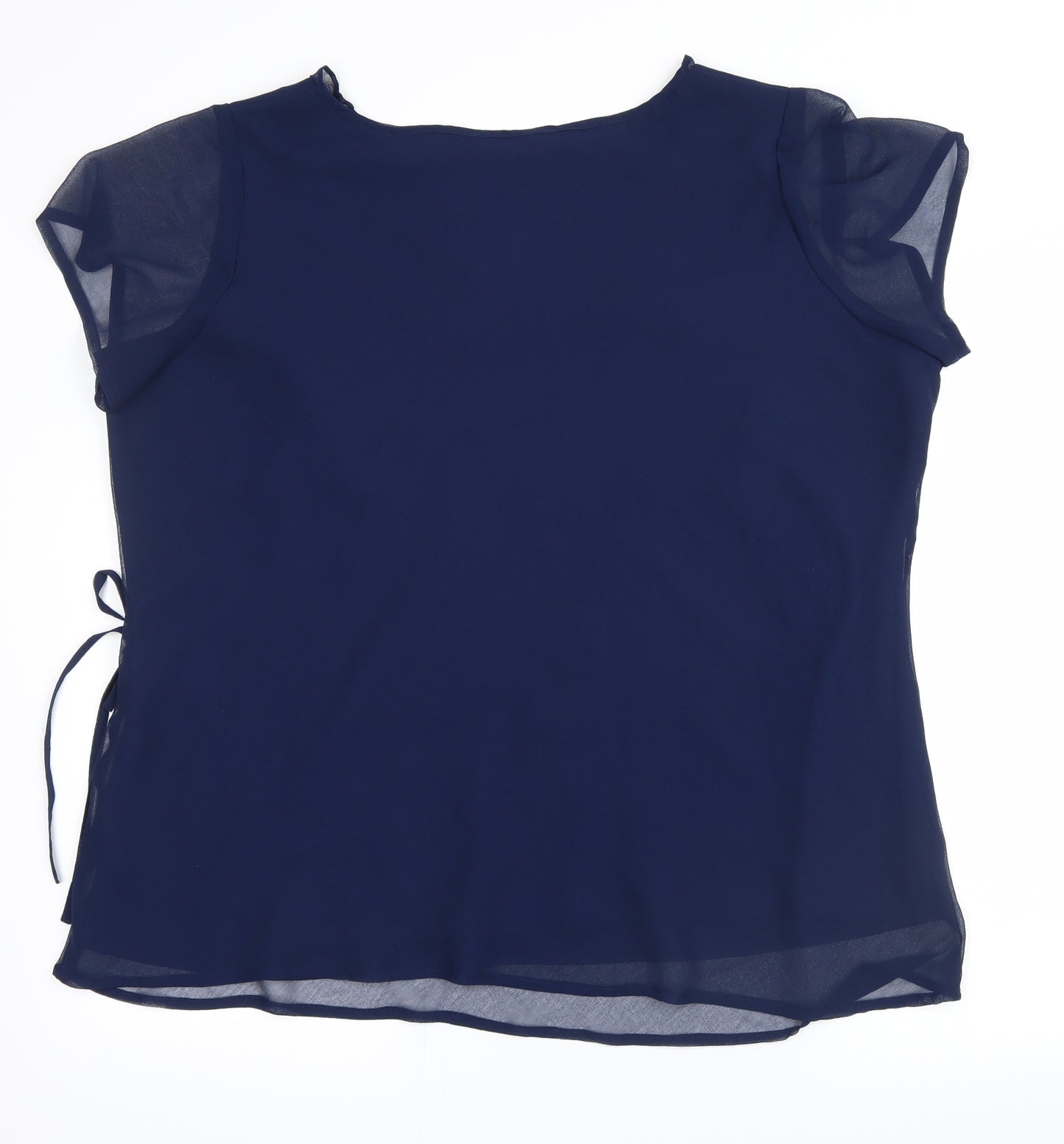 Agenda Womens Blue   Basic Blouse Size 22