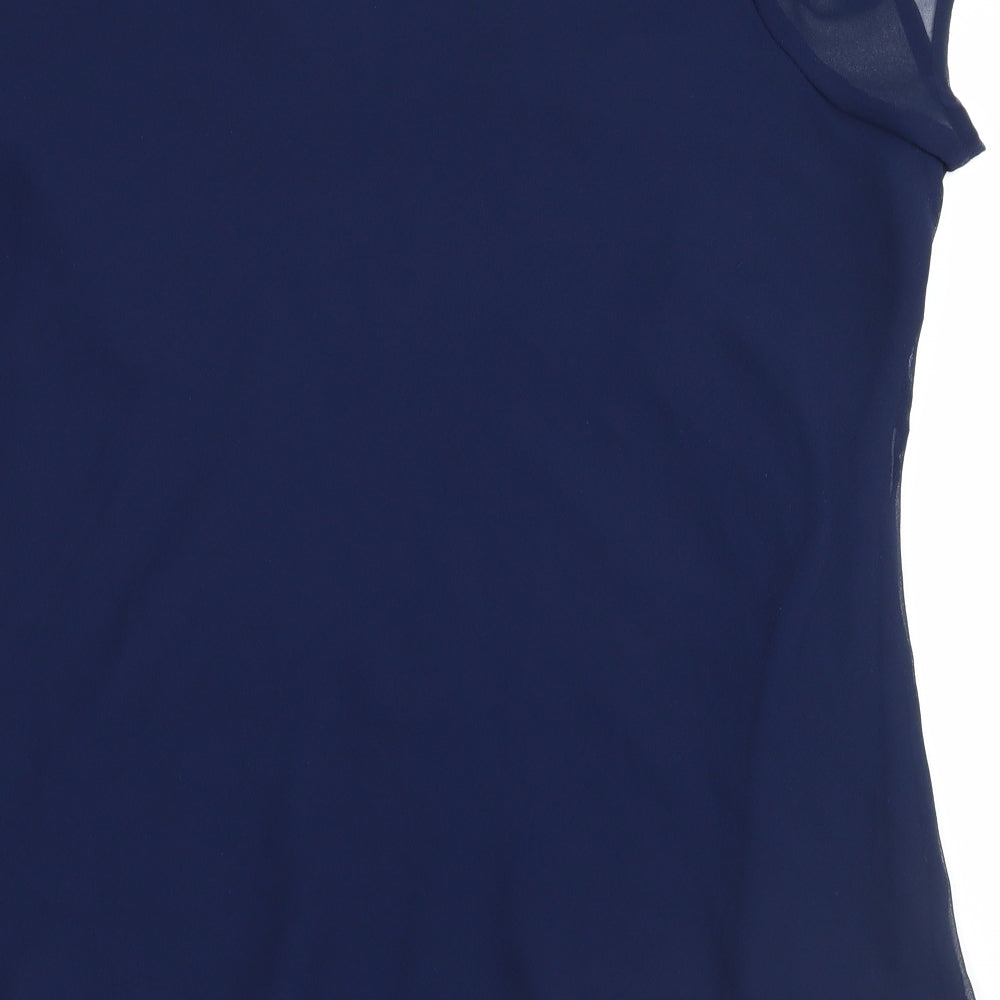 Agenda Womens Blue   Basic Blouse Size 22