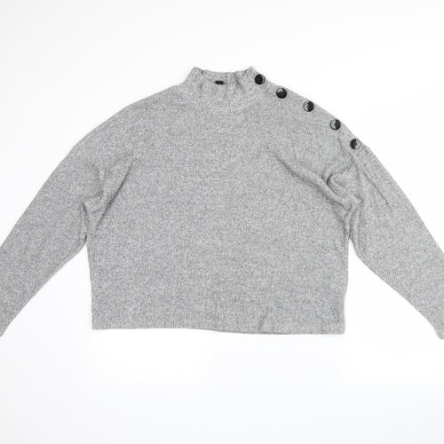New Look Womens Grey   Pullover Jumper Size L