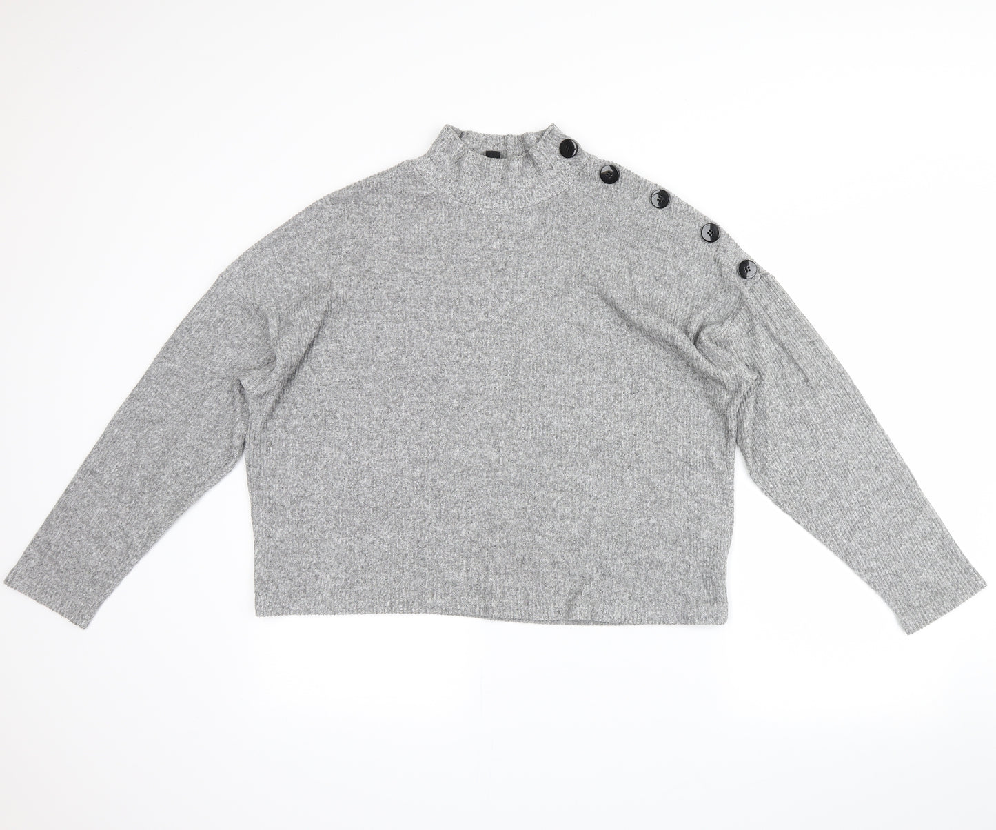 New Look Womens Grey   Pullover Jumper Size L