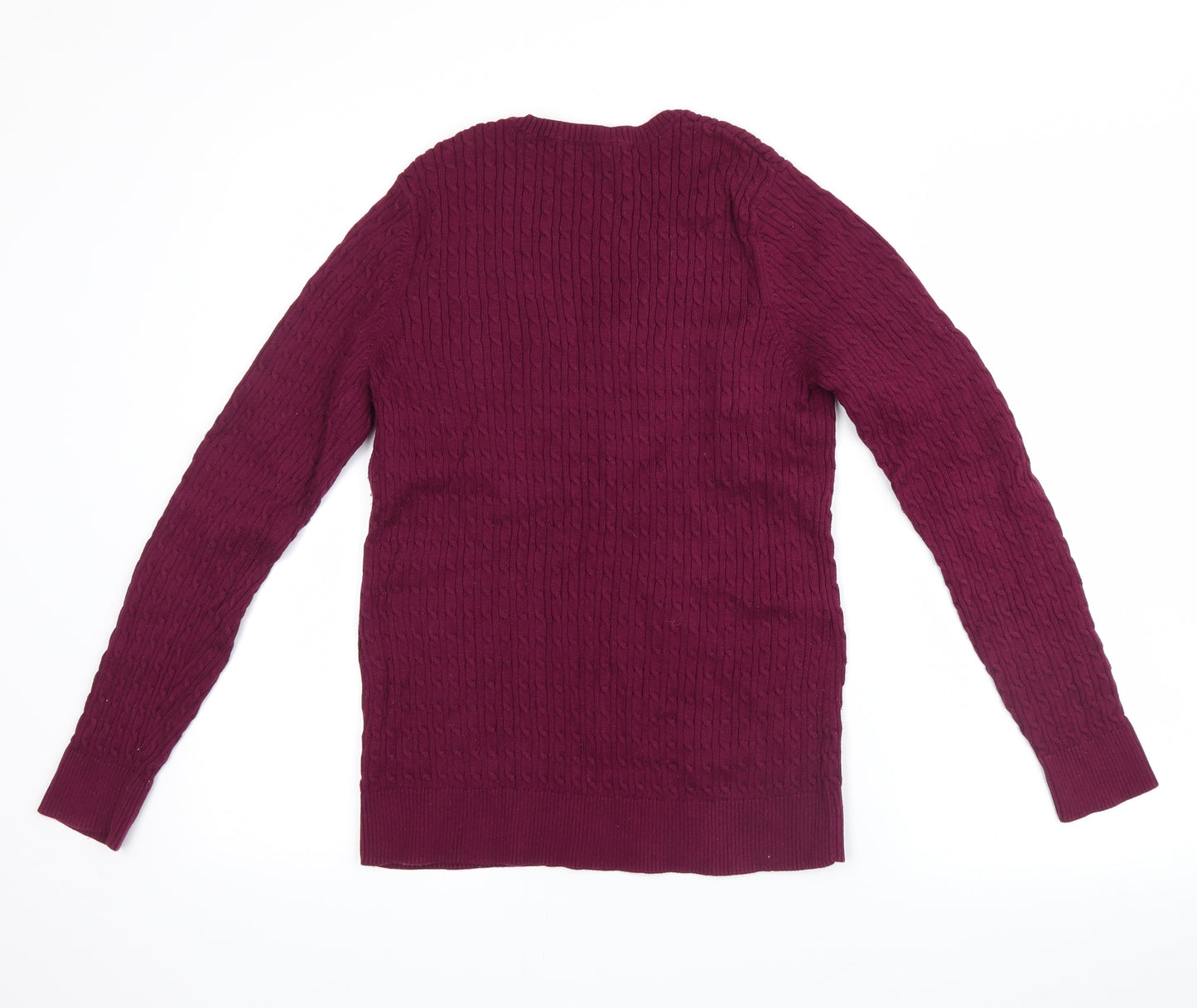 Land's End Womens Purple   Pullover Jumper Size S