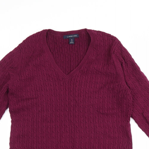 Land's End Womens Purple   Pullover Jumper Size S