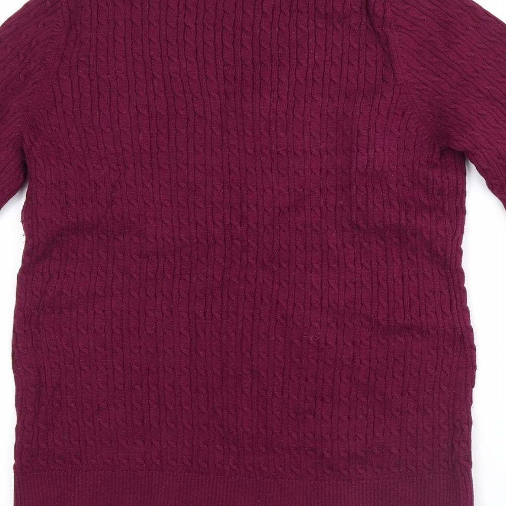 Land's End Womens Purple   Pullover Jumper Size S