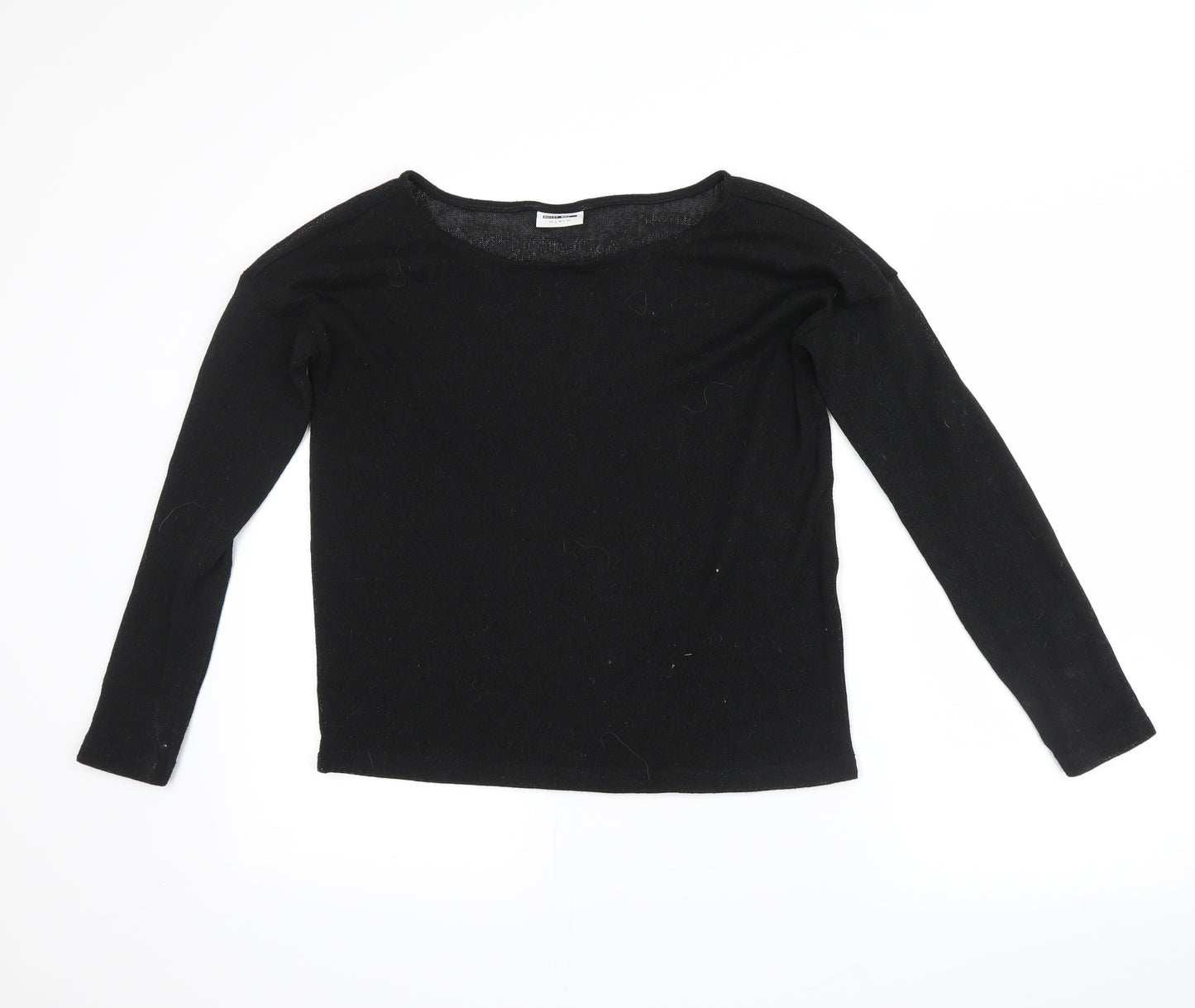 Noisy may Womens Black  Microfibre Pullover Jumper Size S