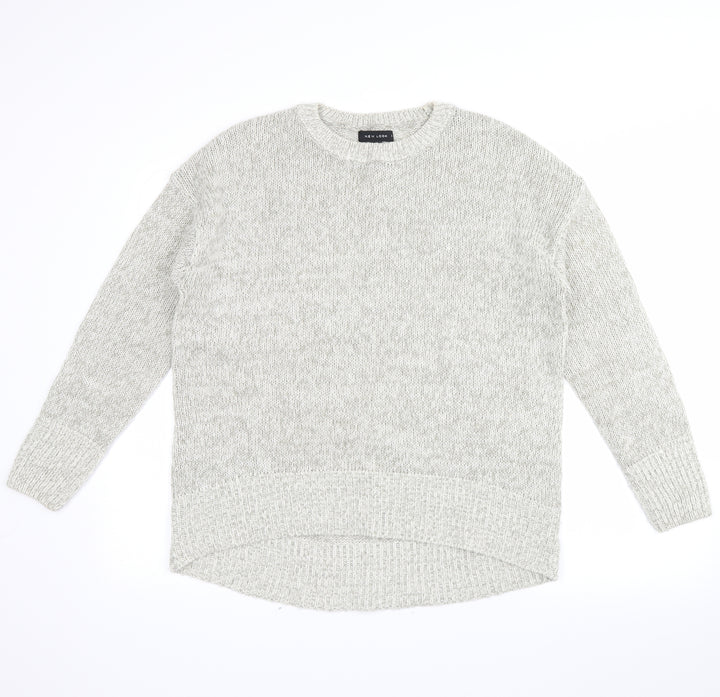 New Look Womens Grey Pullover Jumper Size M