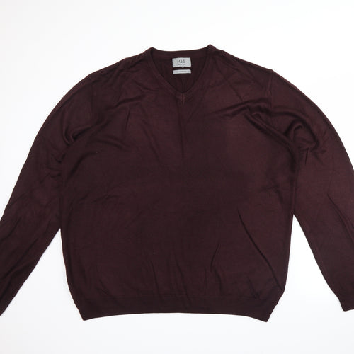 Marks and Spencer Mens Purple   Pullover Jumper Size 3XL