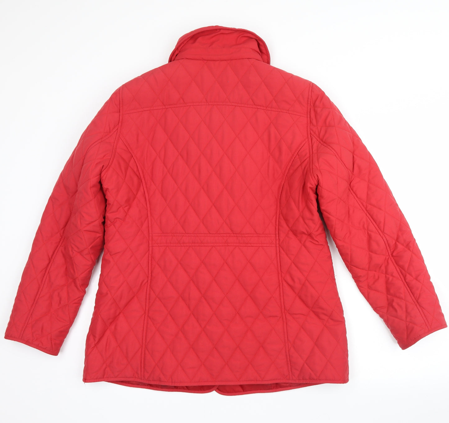 Classic Womens Red   Bomber Jacket Coat Size 14