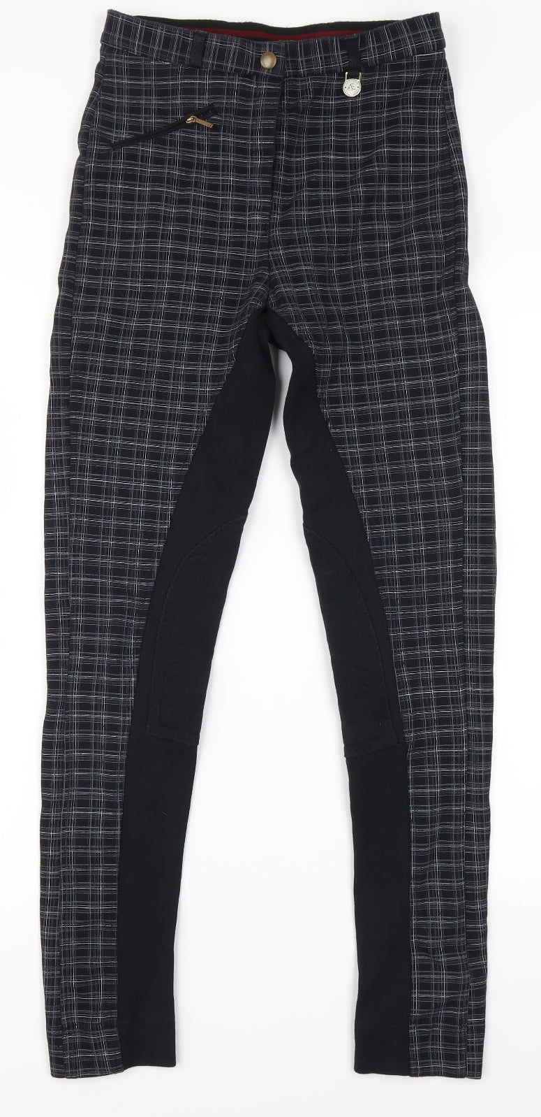 Avon Equine Womens Black   Trousers  Size L L27 in