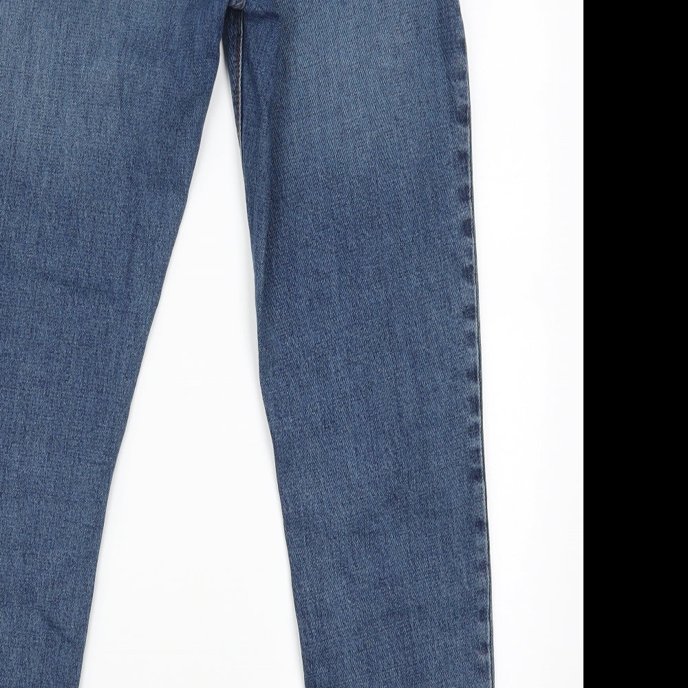 Acw85 Mens Blue   Tapered Jeans Size 34 in L29 in