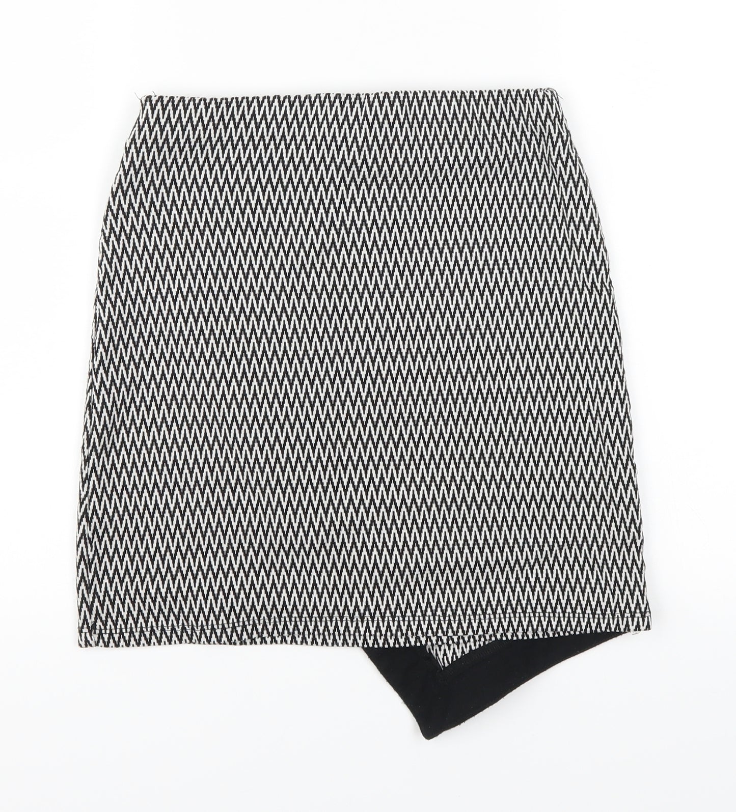 Atmosphere Womens Black Striped  Mini Skirt Size 8