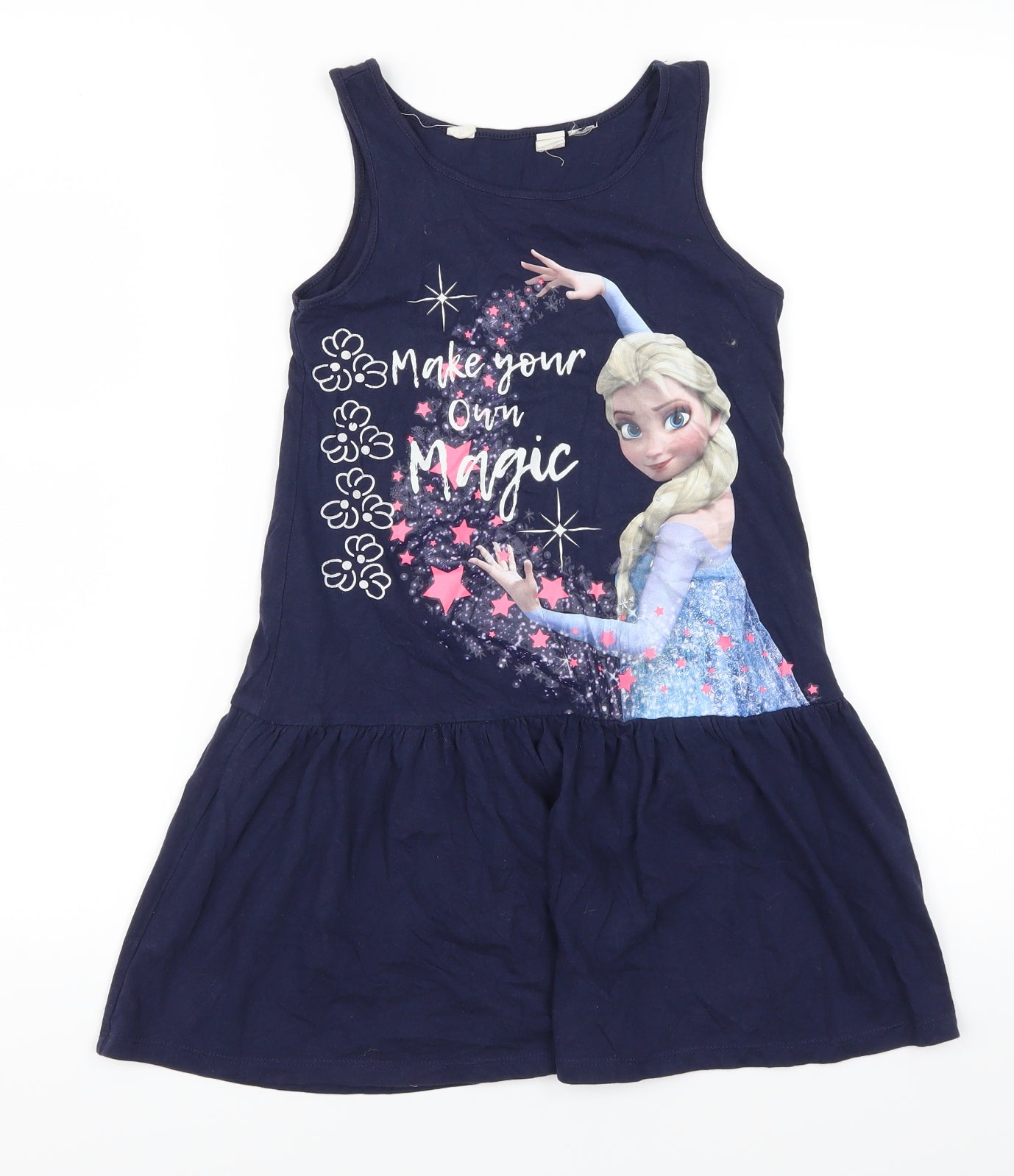 Preworn Girls Blue   Shift  Size 7 Years