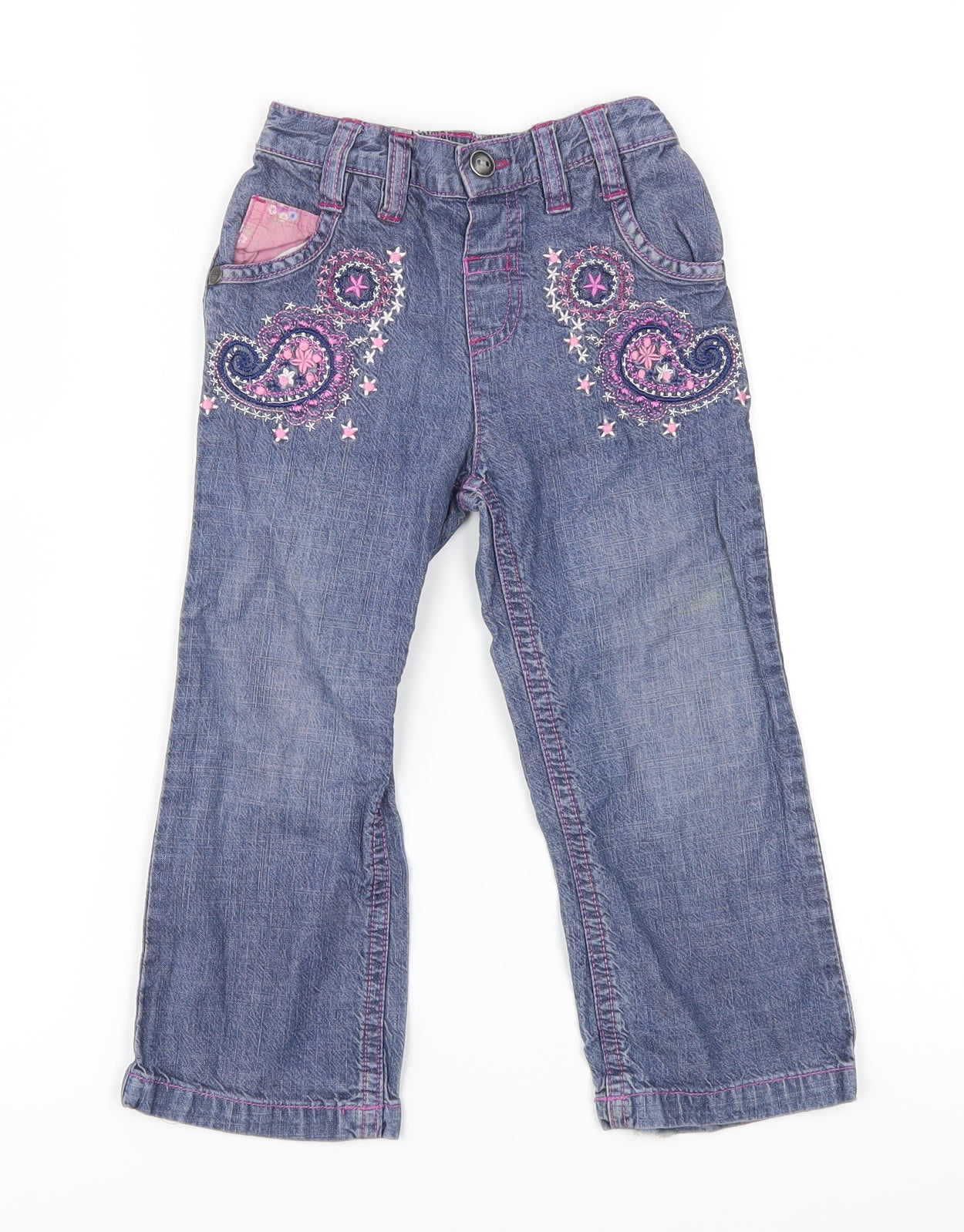 Matalan Girls Blue   Straight Jeans Size 2-3 Years