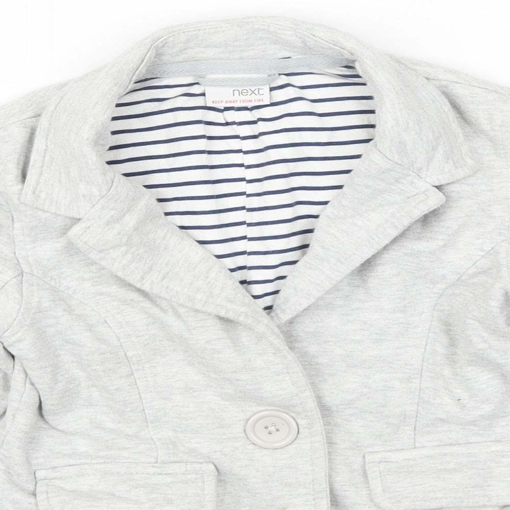 NEXT Girls Grey   Jacket Blazer Size 7 Years