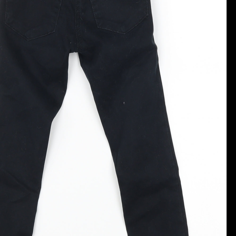 NEXT Girls Black   Chino Trousers Size 6 Years