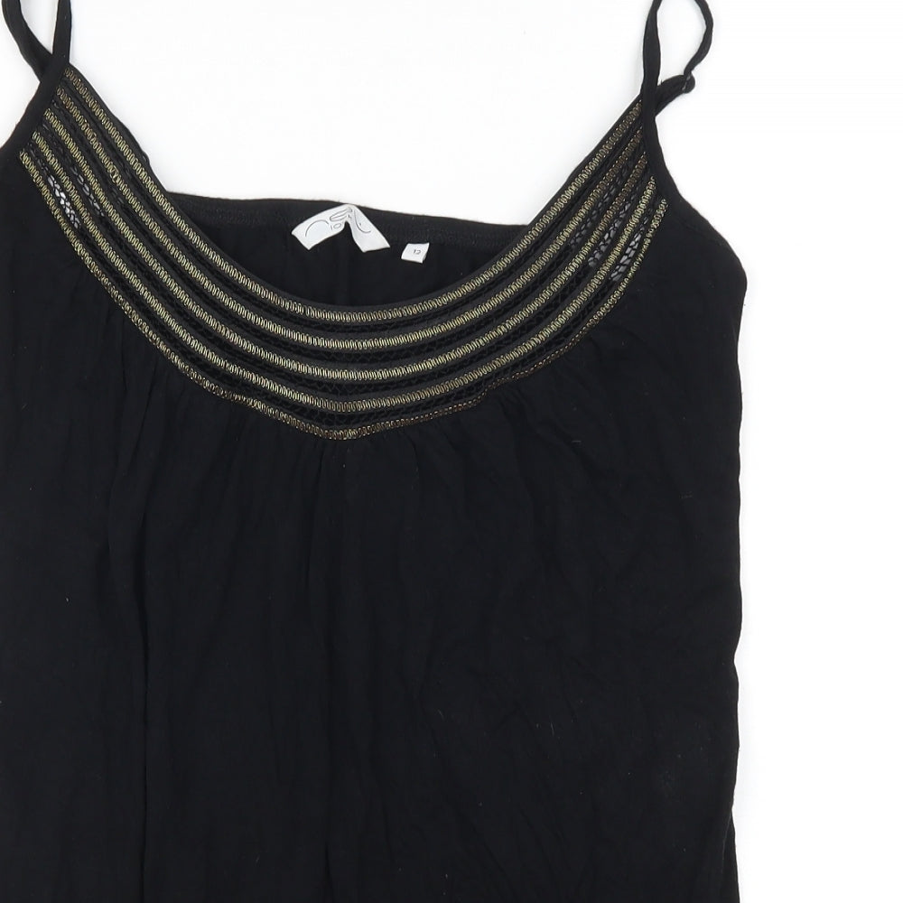 New Look Womens Black   Basic Tank Size 12