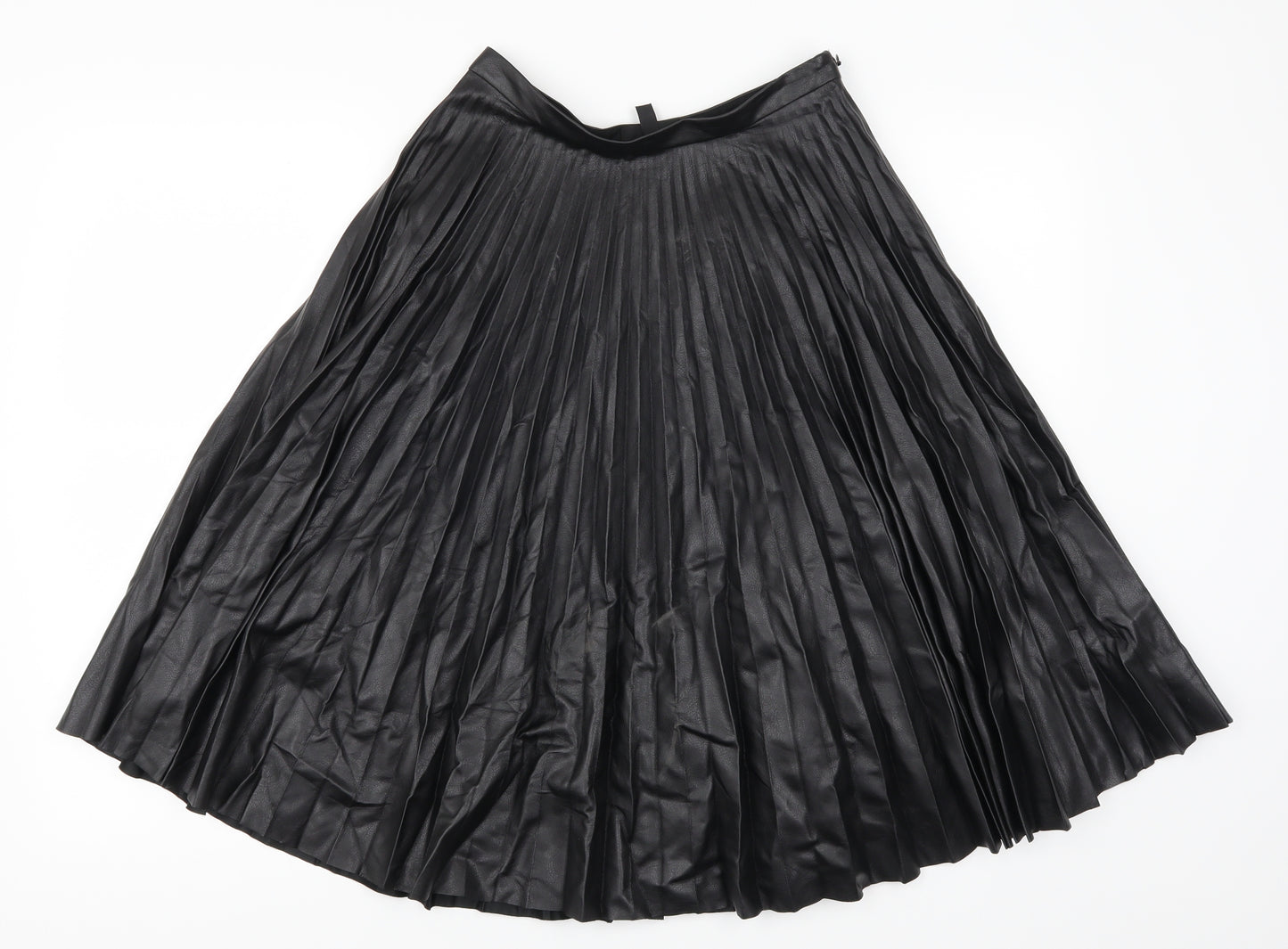Topshop Womens Black   Swing Skirt Size 8