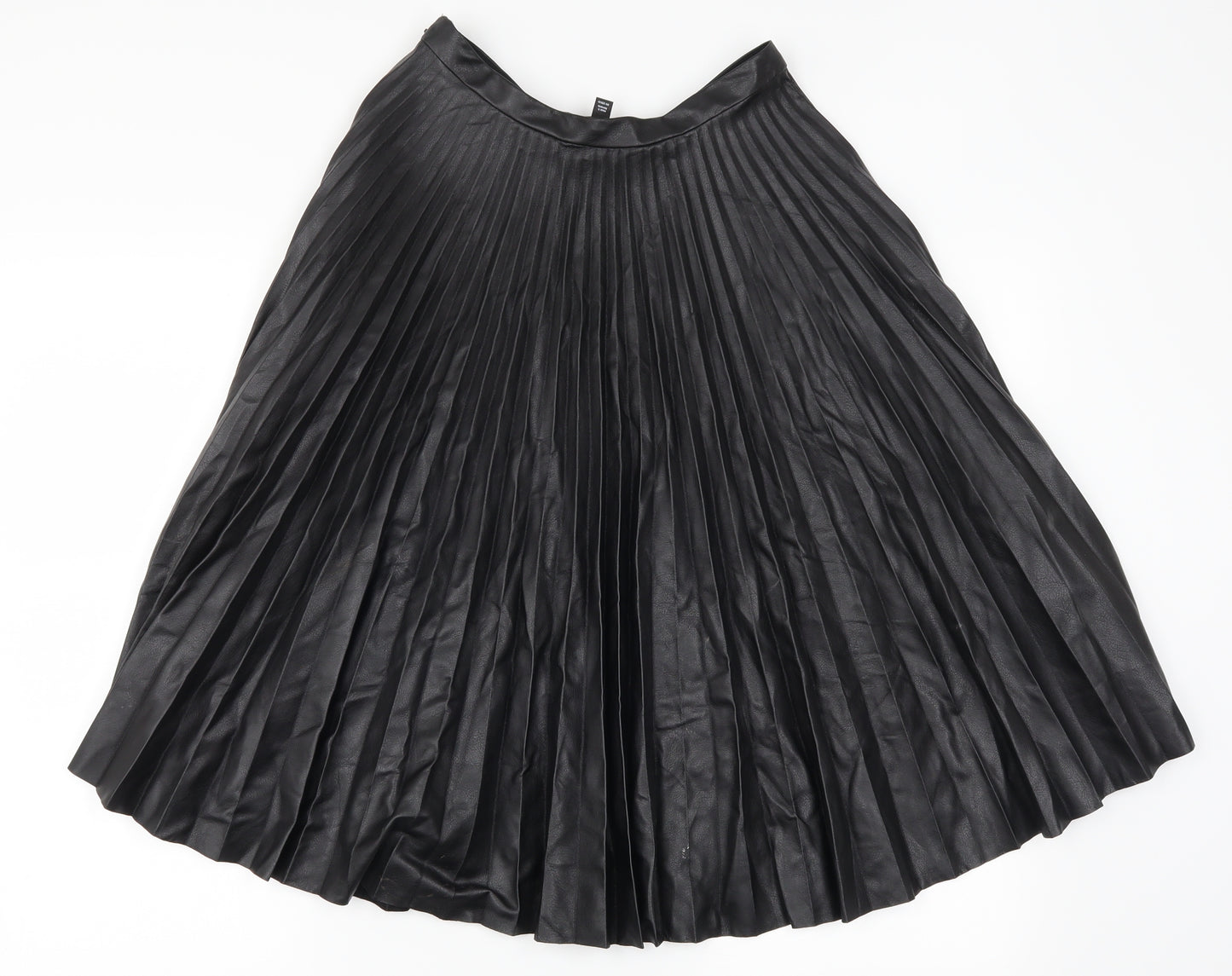 Topshop Womens Black   Swing Skirt Size 8