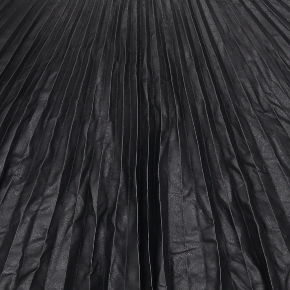 Topshop Womens Black   Swing Skirt Size 8