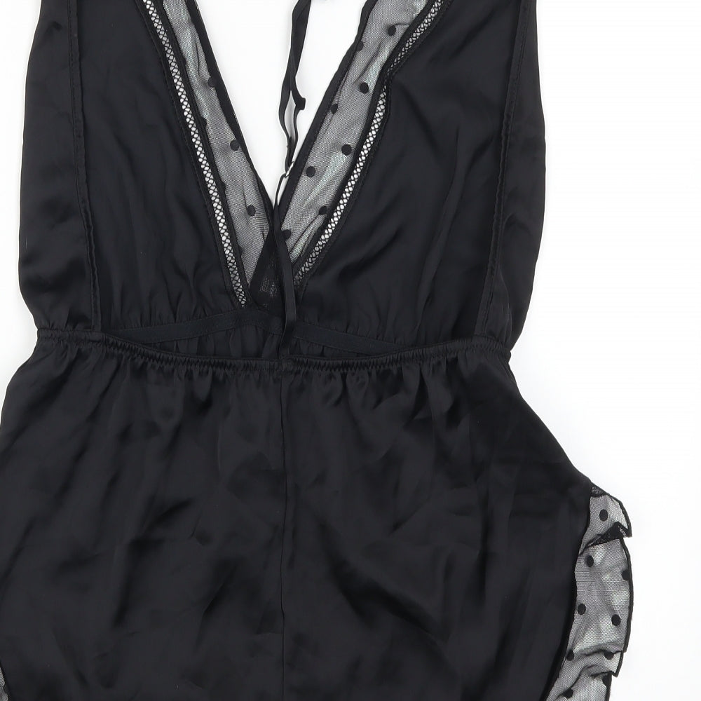 Primark Womens Black   Bodysuit One-Piece Size 12