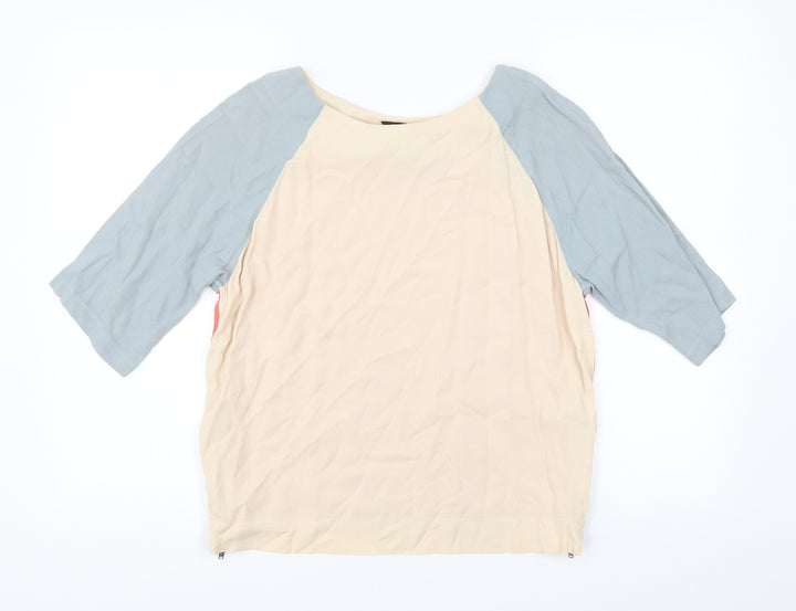 Topshop Womens Beige   Basic T-Shirt Size 6