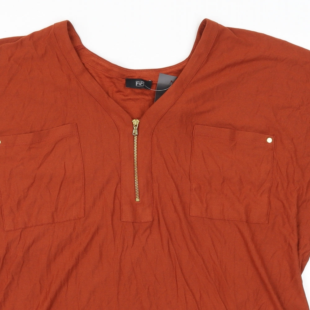 F&F Womens Brown   Basic Blouse Size 20